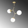 Opviq Damar - 6317 Lámpara de araña moderna en Amarillo y Blanco